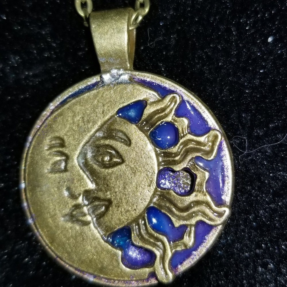 Bronze Moon & Sun Pendant